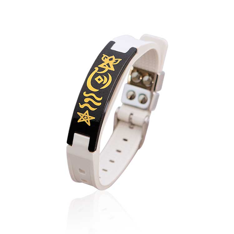 身心順暢翡翠健康手環（白）