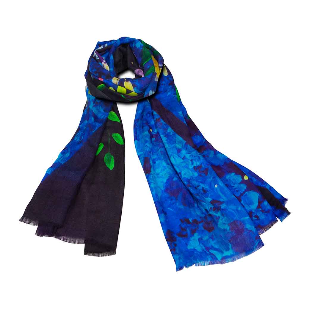 香華天藝術圍巾 -繁華富貴10