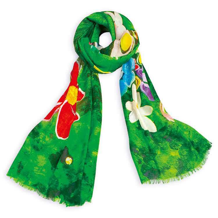 香華天藝術圍巾 -繁華富貴2