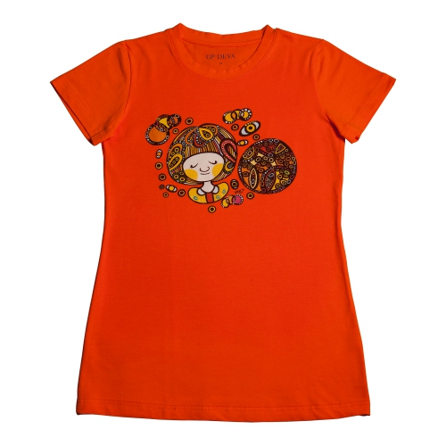 Artistic T-Shirt - Dream • That Girl No. 2 (Orange)