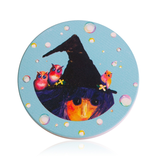 Fortune Fairy Liquid Absorbent Coaster (Blue)