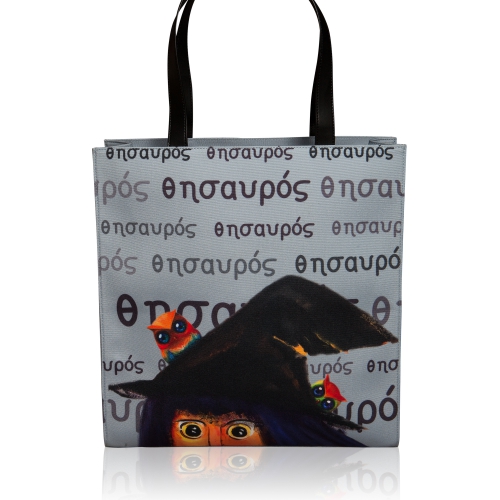 Fortune Fairy Large Tote (Gray)