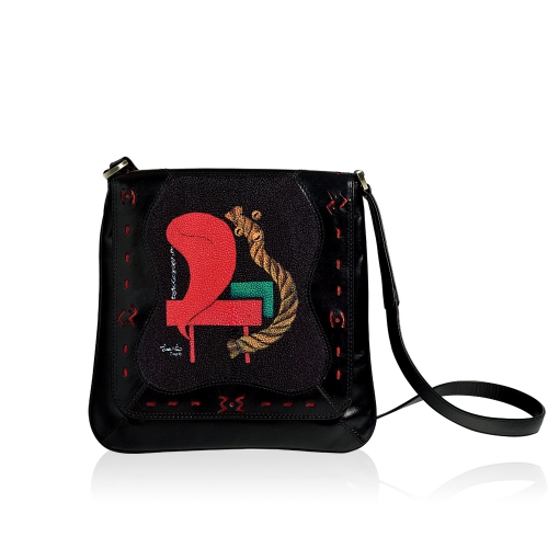 Happy Rope/ Relax! Shagreen Shoulder Bag