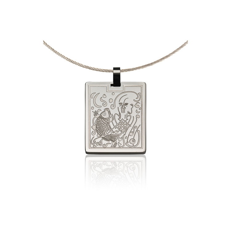 「Dragon Gate: To Transform」316 Stainless Steel Pendant