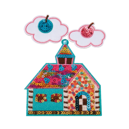 「Colorful Flower on Snowtree／You Are My Sweetheart」 Applique