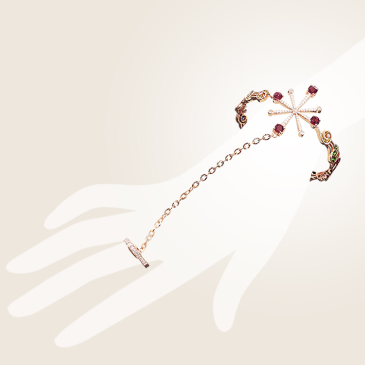 Great Jewel in Hand Bracelet + Ring